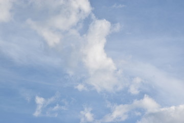 blue sky with clouds. background