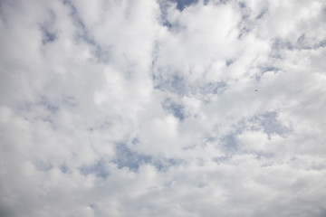 stormy weather and fluffy clouds