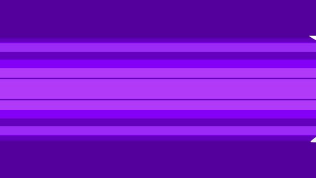 Digital Animation Of OK BOOMER Text Moving Over Animated CG Cylinder Shape With Purple Stripes Pattern. 3D Rendering On Purple Background.