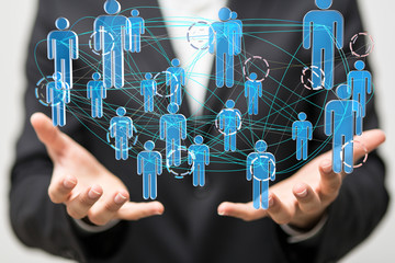 group of network people - Business and contact