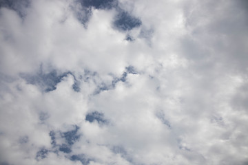 stormy weather and fluffy clouds