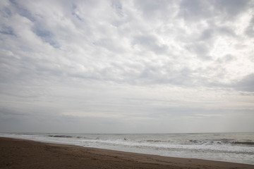 winter on a tropical beach