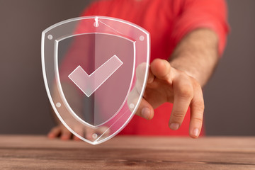 security data code digital in hand