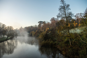 Misty River Severn In Shrewsbury