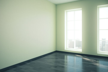 Green office interior