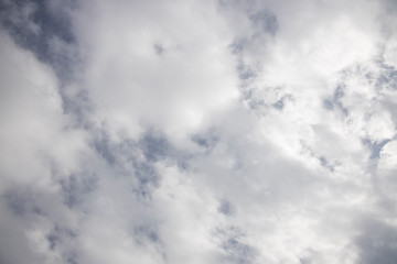 stormy weather and fluffy clouds
