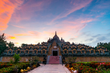 Very beautiful Sandstone pagoda Wat pa Kung is the first sandstone pagoda in Roi et...