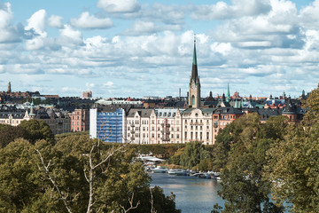 The Aerial View of Stockholm City, Sweden