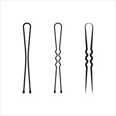 Hair Pin Icon, Hair Bobby Pin Icon, Bobby Pin Icon