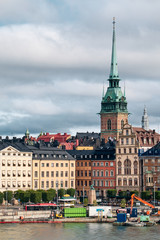 Fototapeta na wymiar The Landscape of Stockholm city, Sweden