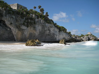 Naklejka premium caribe playa ruina