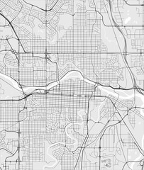 map of the city of Calgary, Canada