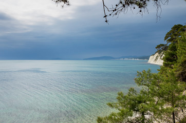 Fototapeta na wymiar Bad weather on the Black sea.