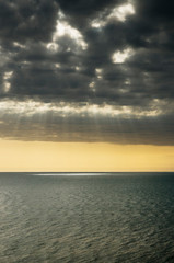 Bad weather on the Black sea.