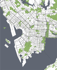 Fototapeta premium map of the city of Shenzhen, China