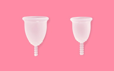 Two different size menstrual cups