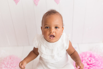 portrait of a black little girl