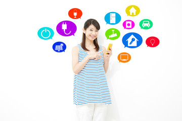 女性　インターネット