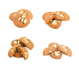 Cookies isolated on white background