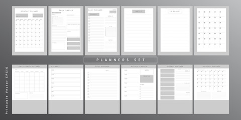 Planner sheet vector