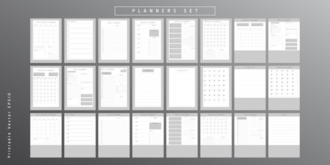 Planner sheet vector
