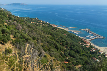 Coast at Pisciotta, Salerno, Italy
