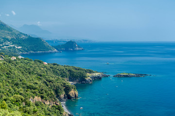 Obraz premium The coast of Maratea, Southern Italy, at summer