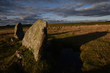 The Stannon Stone Circle Bodmin Moor Cornwall