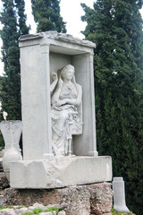 funeral statue
