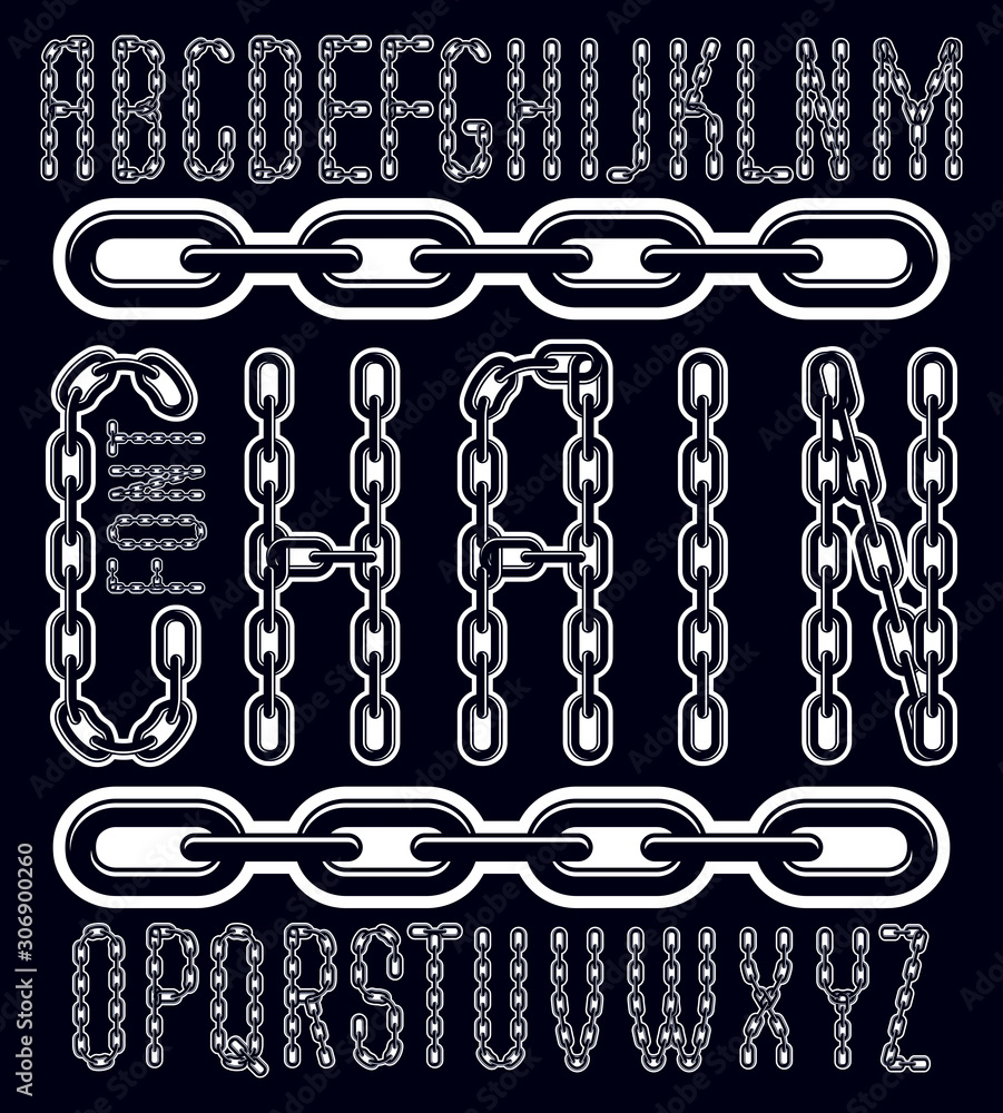 Poster vector condensed, tall font. trendy typescript can be used in art creation. capital decorative lette