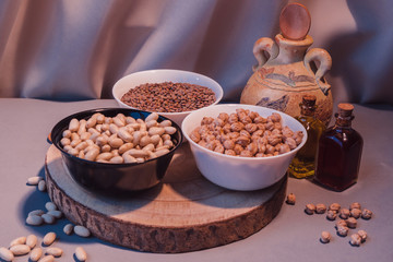 deliciosas legumbres, lentejas, alubias y garbanzos
