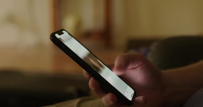Time-Lapse Showing Addiction To Social Media On Smartphone
