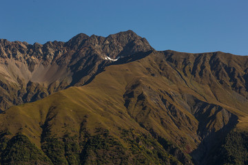 Mountain range near the village of Ushguli, Georgia