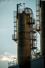 oil and gas processing facility and pipes