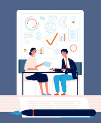 Handshake concept. Business persons partnership finance agreement vector investment relationship finance. Businessman agreement and partnership investment deal illustration
