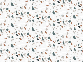 Seamless pattern of terrazzo material. Venetian classic style