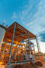 Fototapeta na wymiar oil and gas processing facilities at the factory