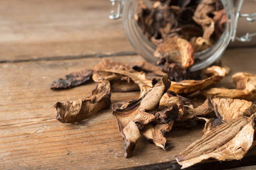 Dried mushrooms