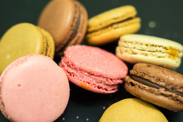 French macarons close-up