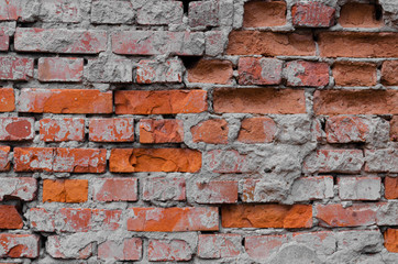 old red brick wall, texture background