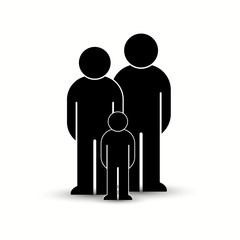 Pack of flat style people, family, couple, crowd icons isolated on white. Black infographics teamwork, leadership, personality, revolution, election, turn, administration, management concept. Vector