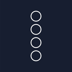 Different icons of signs and symbols. For phones, mobile and laptops. Vector illustration