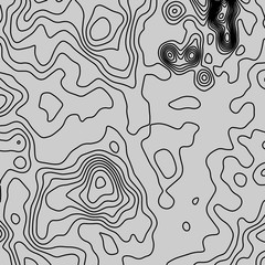 Contour vector illustration. Abstract topographic map background. Geography scheme.