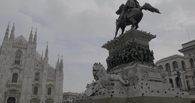 Milan dome square view 