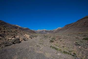Landshot from the island of Fuerteventure (Canaria Island)