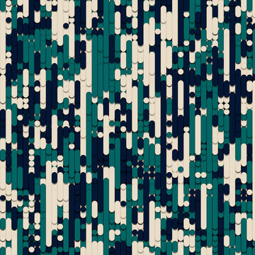 Color Abstract Lines Rain Generative Art background illustration