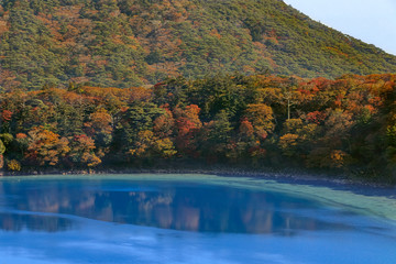 秋のえびの高原　六観音御池　宮崎県えびの市　Ebino plateau　Rokkannonmi pond　autumn　Miyazaki　Ebino city