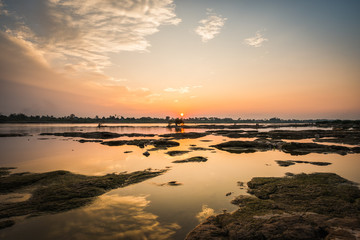 Sunset at the Mekong River