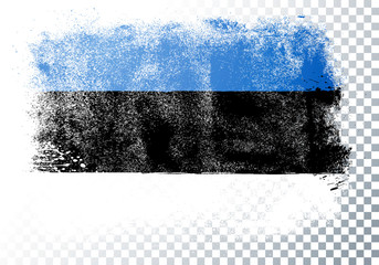 Vector Illustration Grunge And Distressed Flag Of Estonia