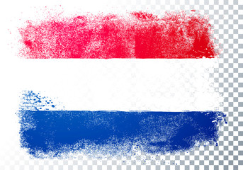 Vector Illustration Grunge And Distressed Flag Of Netherlands